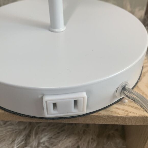 Target Project 62 White Dome Side Table Lamp With Base Outlet - Picture 9 of 17